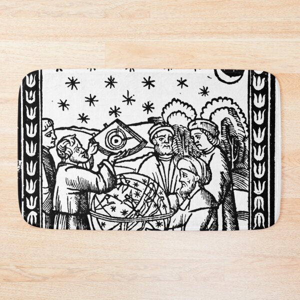 Item preview, Renaissance Woodcut of Astronomers and Night Sky with Astrolabe designed and sold by Pixelchicken.