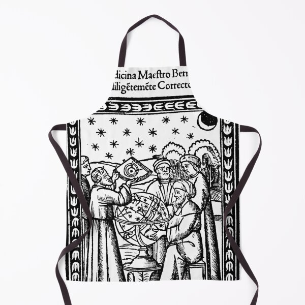 Item preview, Renaissance Woodcut of Astronomers and Night Sky with Astrolabe designed and sold by Pixelchicken.