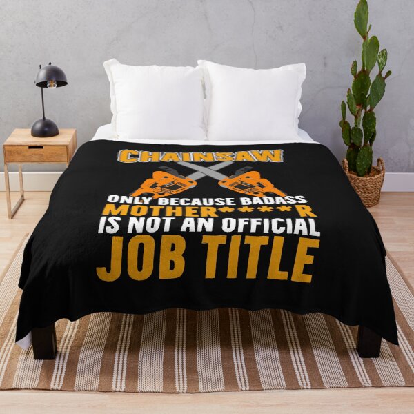 Item preview, Chainsaw only because badass / Tree Surgeon / Logger / Chainsaw / Arborist  designed and sold by Tee Hub.