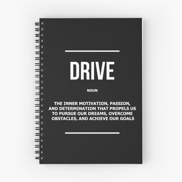 Item preview, Drive Noun Definition, Self Motivation, Inspiring Goal-Getter Attitude Sign designed and sold by SuccessHunters.