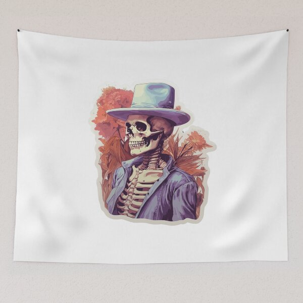 Item preview, Cow Boy Shot Bones Sticker designed and sold by Buyfastcart.