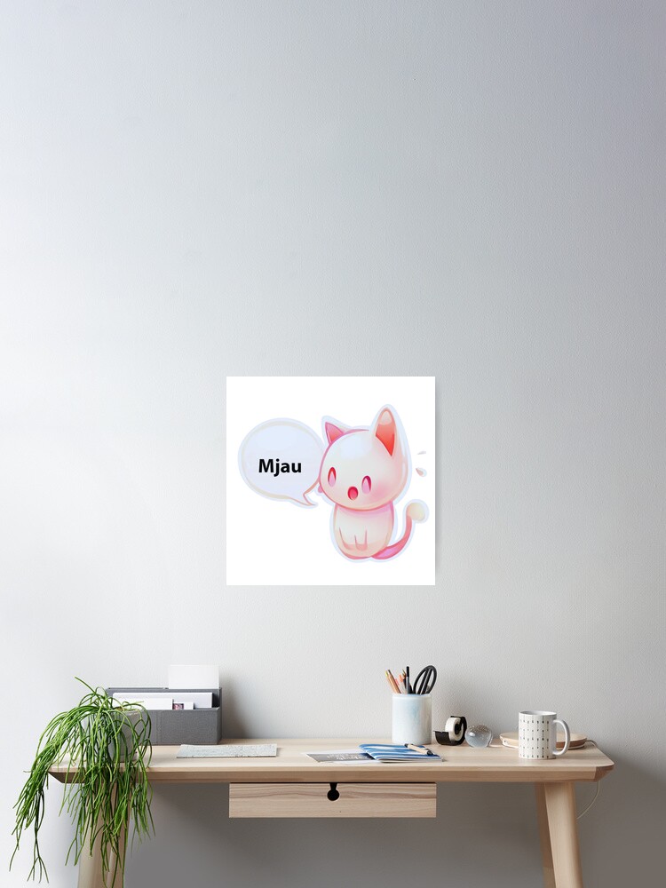 Thumbnail 1 of 3, Poster, meow designed and sold by cokemann.
