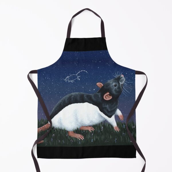 Item preview, Black Hooded Rat Star Gazing designed and sold by WolfySilver.