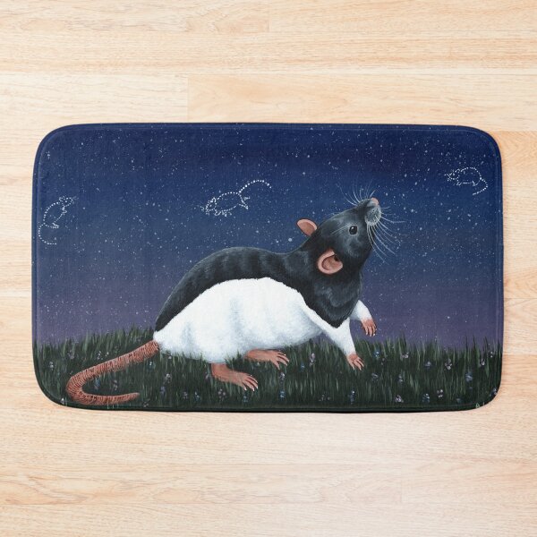 Item preview, Black Hooded Rat Star Gazing designed and sold by WolfySilver.