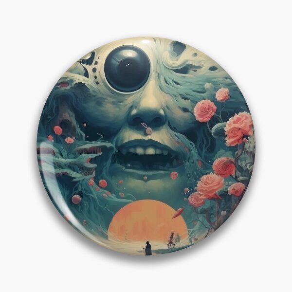 Item preview, Surreal Psychedelic Art - Creepy Nightmare designed and sold by Spiralysis.
