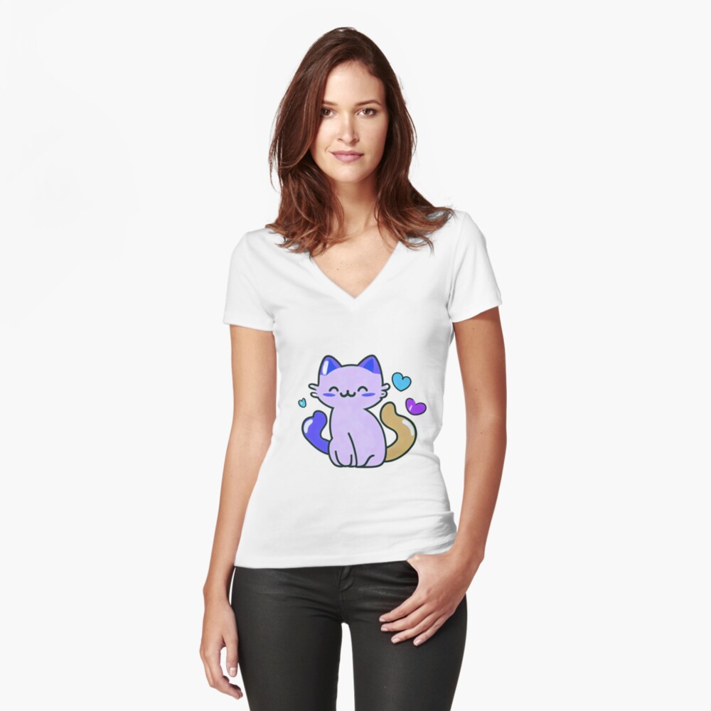 Item preview, Fitted V-Neck T-Shirt designed and sold by cokemann.
