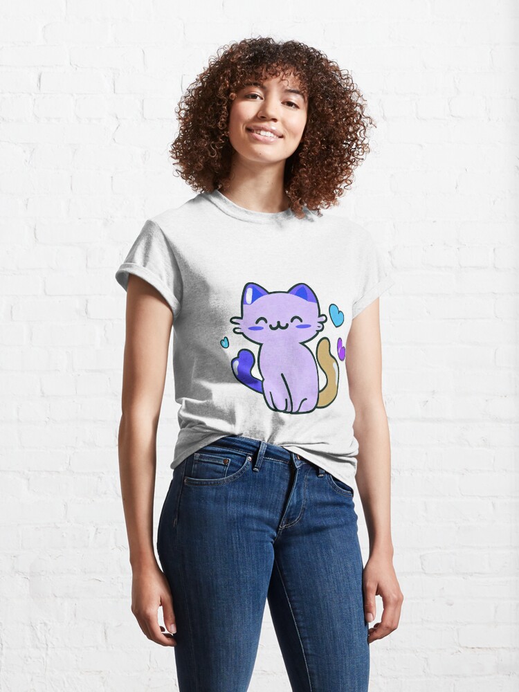 Thumbnail 4 of 7, Classic T-Shirt, I love my cat designed and sold by Tonny Frøyen.