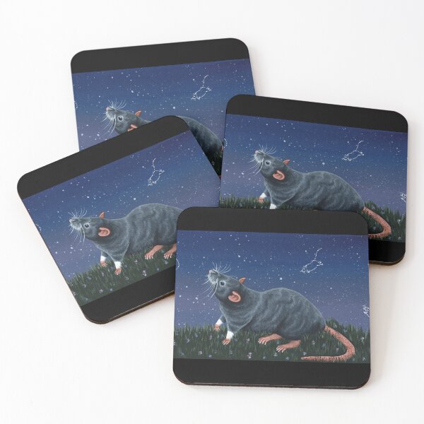 Item preview, Grey Berkshire Rat Star Gazing designed and sold by WolfySilver.