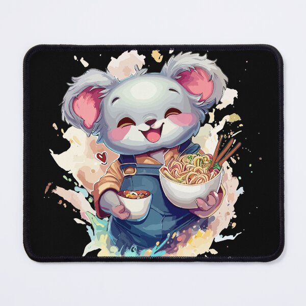 Item preview, Cute Aussie Koala Eating Ramen Noodles designed and sold by Takin-Thepiss.