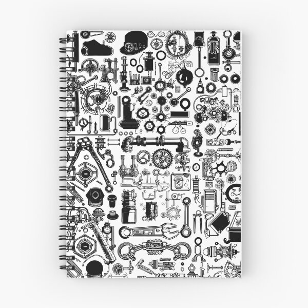 Item preview, Knolling AI generated steampunk tech tools designed and sold by Promptified.