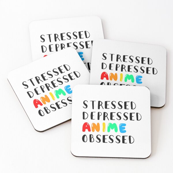 Item preview, Stressed Depressed Anime Obsessed  designed and sold by LisaMichelleArt.