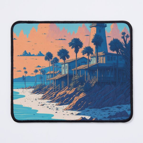 Item preview, Gulf Shores Alabama Sunrise: Detailed Landscape Illustration designed and sold by RedArtG09.