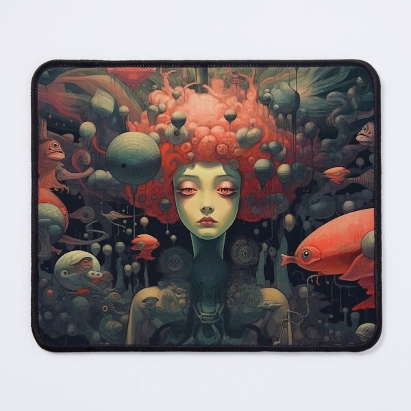 Item preview, Surreal Psychedelic Art - Creepy Nightmare designed and sold by Spiralysis.