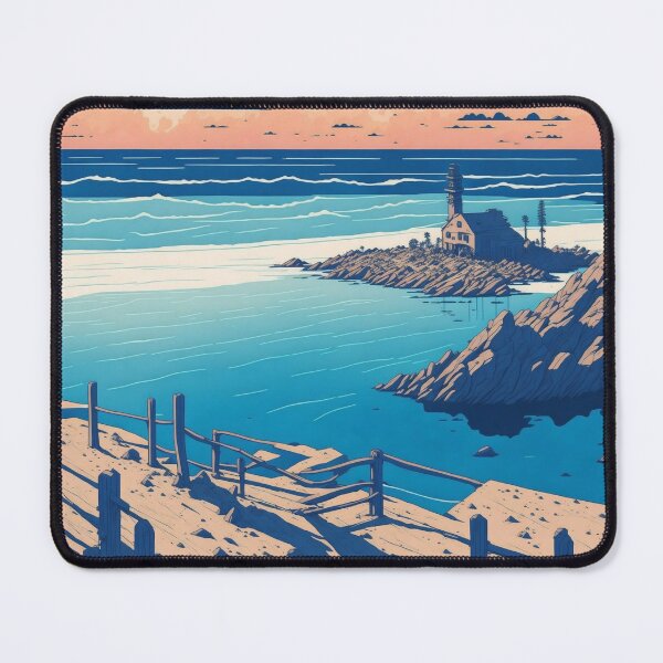 Item preview, Studio Ghibli Style: Gulf Shores Alabama Landscape Illustration designed and sold by RedArtG09.