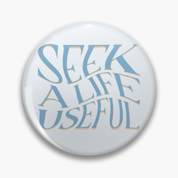 Item preview, Seek A Life Useful Wavy Blue and Amber designed and sold by ECmadeit.