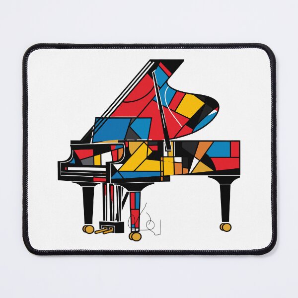 Item preview, Mondrian-Inspired Piano Art designed and sold by Artwyz.