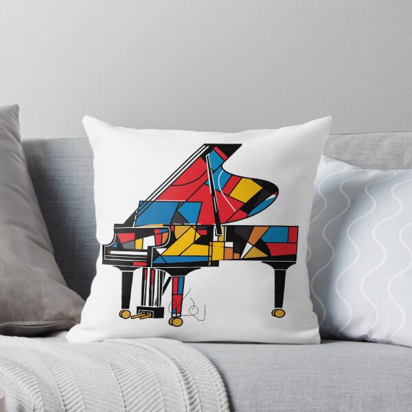 Item preview, Mondrian-Inspired Piano Art designed and sold by Artwyz.