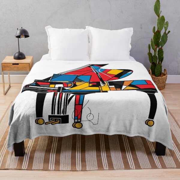 Item preview, Mondrian-Inspired Piano Art designed and sold by Artwyz.