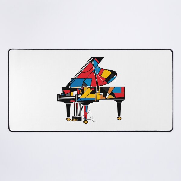 Item preview, Mondrian-Inspired Piano Art designed and sold by Artwyz.