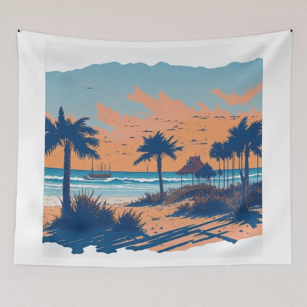 Item preview, Watercolour Effect: Dreamy Gulf Shores Alabama Scene designed and sold by RedArtG09.