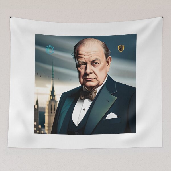 Item preview, Capturing the Essence: AI-Generated Art Celebrating Winston Churchill designed and sold by LoFaroShop.