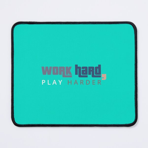 Item preview, Work hard, play harder text typography designed and sold by trepiu.