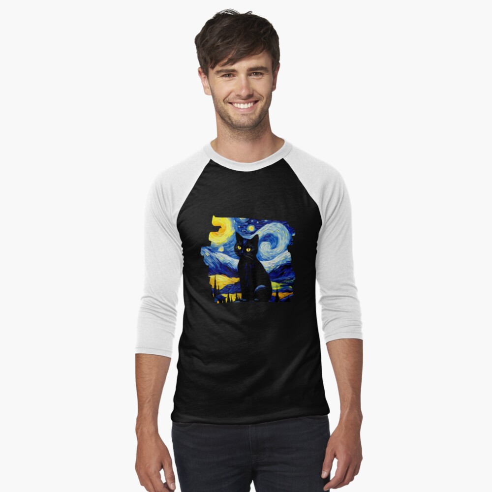 Aperçu de l'œuvre T-shirt baseball manches ¾ créée et vendue par Vangoholic.