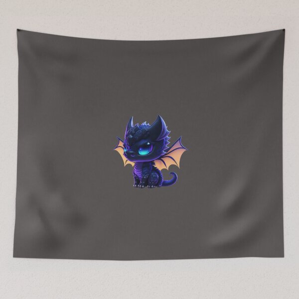 Aperçu de l'œuvre Very Cute Black Wyvern créée et vendue par ChibiArtline.