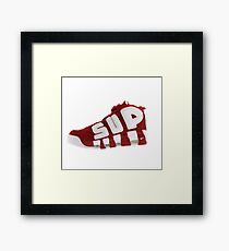 sup air uptempo Framed Print