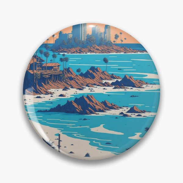 Item preview, Hand-Drawn Charm: Gulf Shores Alabama Landscape designed and sold by RedArtG09.