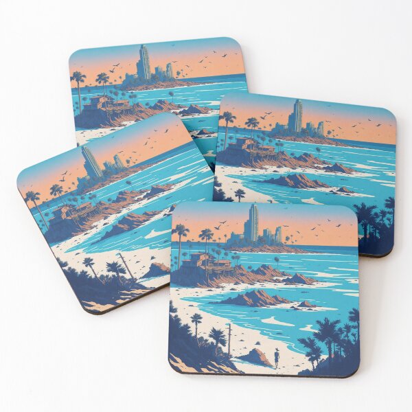 Item preview, Hand-Drawn Charm: Gulf Shores Alabama Landscape designed and sold by RedArtG09.