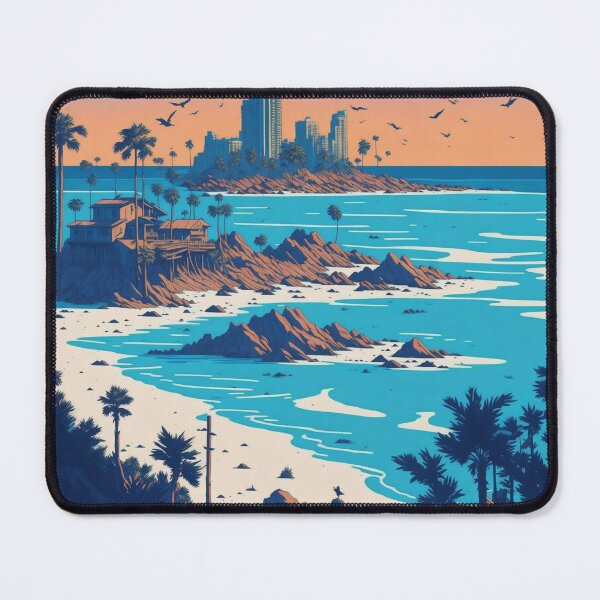 Item preview, Hand-Drawn Charm: Gulf Shores Alabama Landscape designed and sold by RedArtG09.