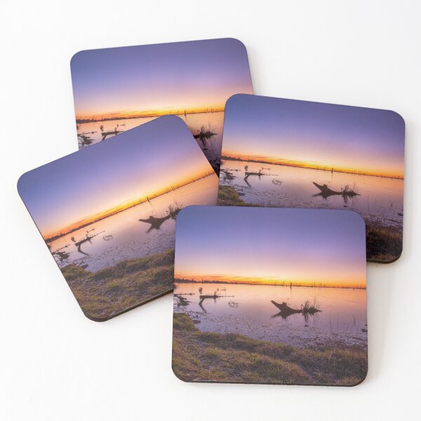 Item preview, Vibrant sunset over an Australian Lake designed and sold by visualsensation.