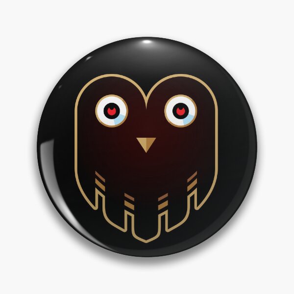 Item preview, Black Owl Face Curious Look designed and sold by Wiggly Lines.