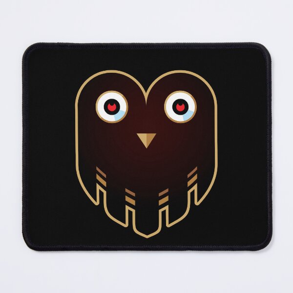 Item preview, Black Owl Face Curious Look designed and sold by Wiggly Lines.