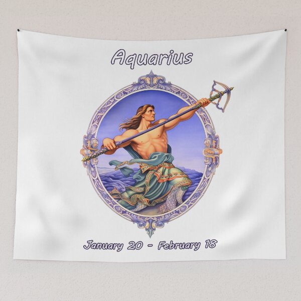 Item preview, abstract fantasy zodiac sign aquarius designed and sold by Picture-Art.