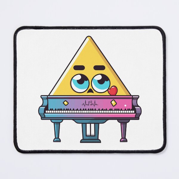 Item preview, Piano Reimagined: Cartoon Triangle Style designed and sold by Artwyz.