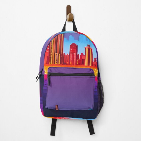 Item preview, The pixel city reflected in the water designed and sold by brandway.