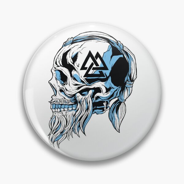 Item preview, Skull Viking warrior designed and sold by JanooFactory.