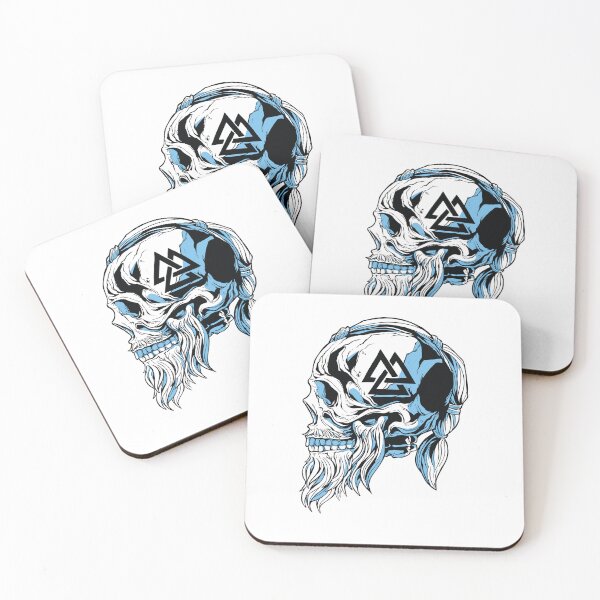 Item preview, Skull Viking warrior designed and sold by JanooFactory.