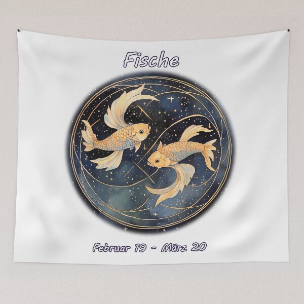 Item preview, abstract fantasy zodiac sign Pisces fishes fische designed and sold by Picture-Art.