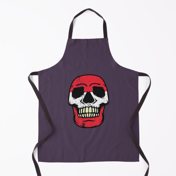 Item preview, Austria distressed flag on skull head designed and sold by Donutlovers.
