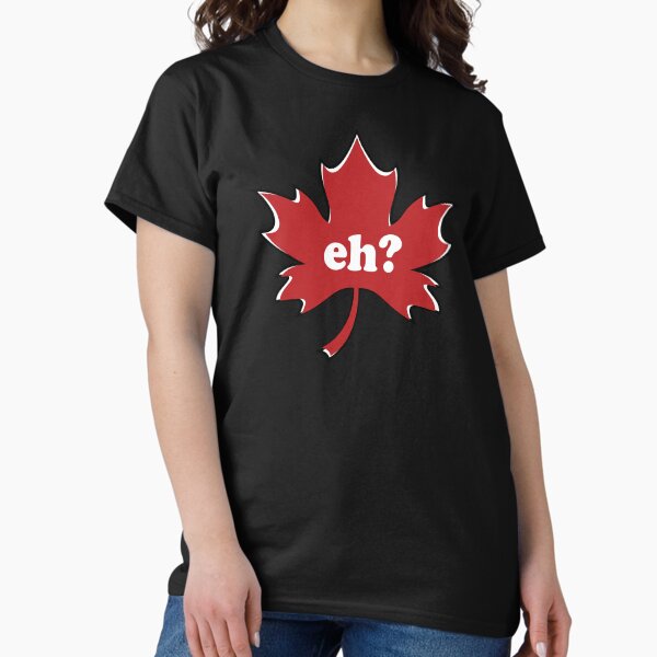 Vista previa del artículo con la obra «Canadá eh meme divertido en la hoja de arce», diseñado y vendido por Donutlovers.