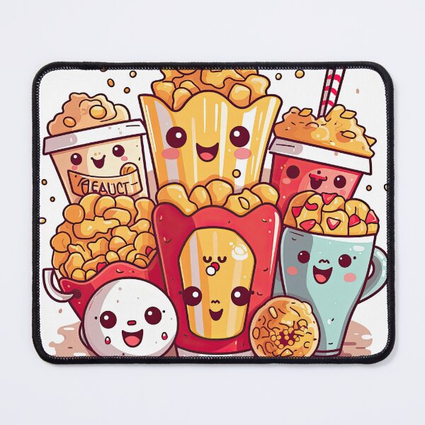 Artikelvorschau, Kawaii-Popcorn-Party entworfen und verkauft von MagikKotik.