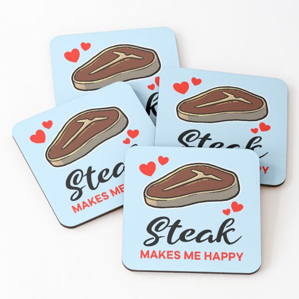 Item preview, Steak makes me happy designed and sold by jonmlam.