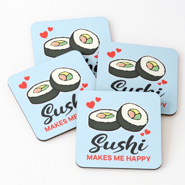 Item preview, Sushi makes me happy designed and sold by jonmlam.