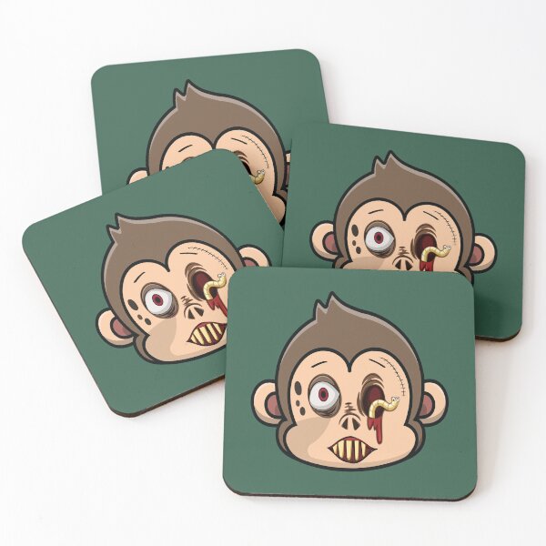 Item preview, Scary zombie undead monkey animal  designed and sold by Donutlovers.