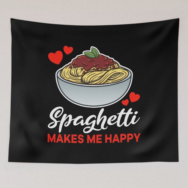 Aperçu de l'œuvre Spaghetti Bolognese makes me happy saying créée et vendue par jonmlam.