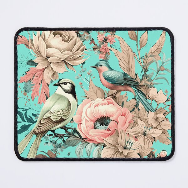 Item preview, Oriental floral print and Vintage Bird  designed and sold by LUEE-Design.
