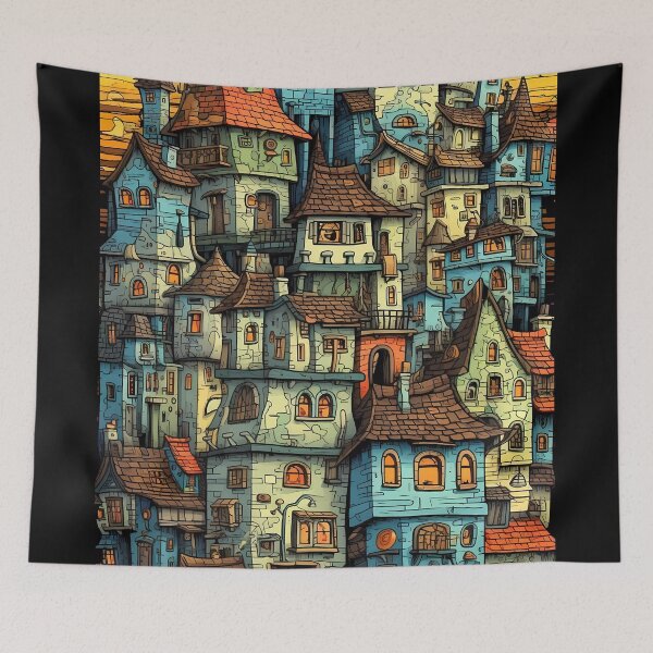 Item preview, Medieval Slum - Poster designed and sold by Mitch-Angelo.